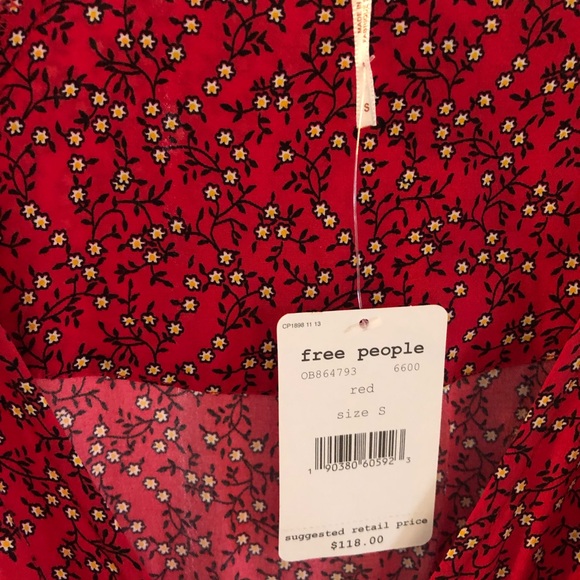Free people NWT floral wrap top - Picture 3 of 3